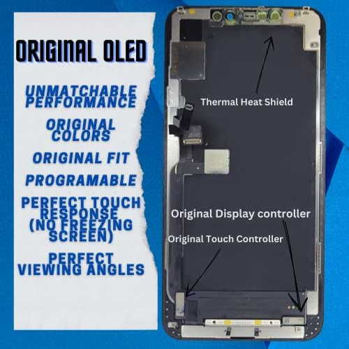 iPhone 11 Pro Max Screen Genuine OEM Soft OLED Full HD Screen and Digitizer Assembly - Keep Face ID and Get Waterproof Sticker and Screen Protector Included - Image 4