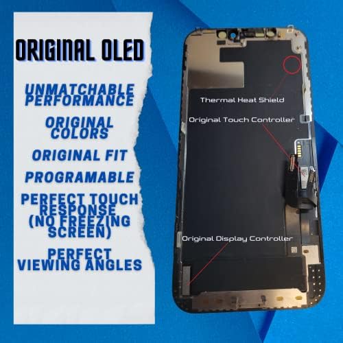 iPhone 12 & iPhone 12 Pro Screen Genuine OEM Soft OLED Full HD Screen and Digitizer Assembly 6.1 inches - Keep Face ID and Get Waterproof Sticker and Screen Protector Included - Image 3