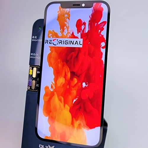 iPhone 12 & iPhone 12 Pro Screen Genuine OEM Soft OLED Full HD Screen and Digitizer Assembly 6.1 inches - Keep Face ID and Get Waterproof Sticker and Screen Protector Included